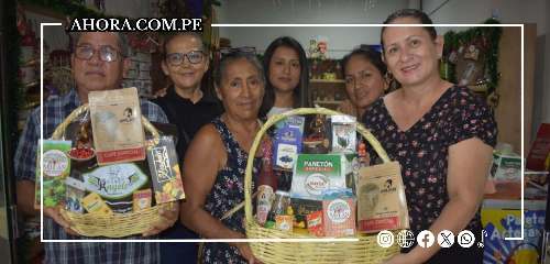 Emprendedores ofertan canastas navideñas con productos huanuqueños