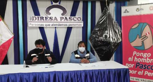 Diresa Pasco ocupa el cuarto lugar a nivel nacional en vacunación