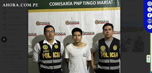 Arrestan a sujeto en Tingo María por supuestamente inducir fuga y violación de menor