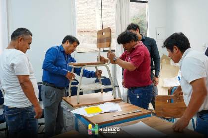 Gorehco: Alistan sillas y carpetas para garantizar buen inicio de año escolar en colegios rurales