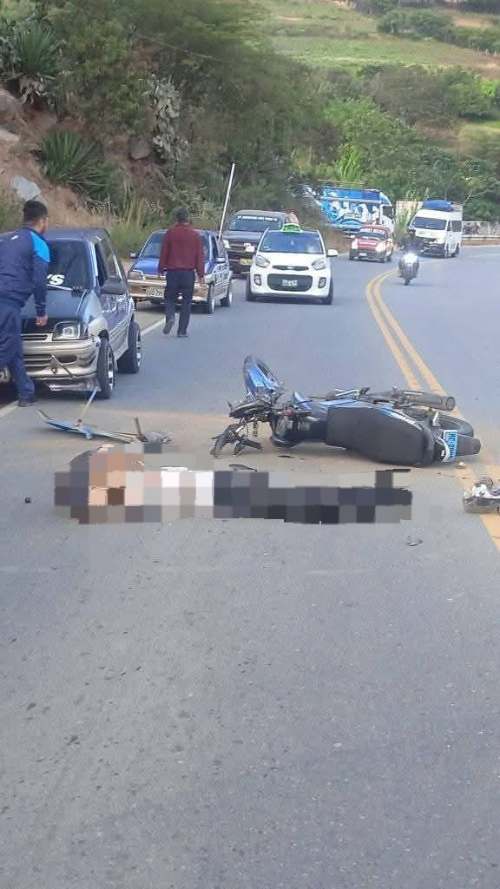 Motociclista resulta gravemente herido tras accidente en La Despensa, Huánuco