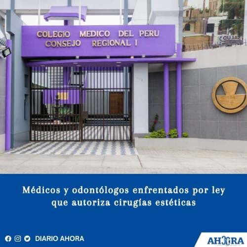 Médicos y odontólogos enfrentados por ley que autoriza cirugías estéticas