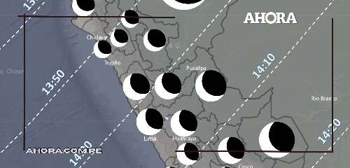Espectáculo celestial: Perú será hoy escenario de un espectacular eclipse solar