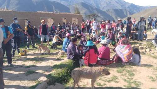 Comunidad no mostraría interés en desalojar a los invasores del predio de Yurajhuanca