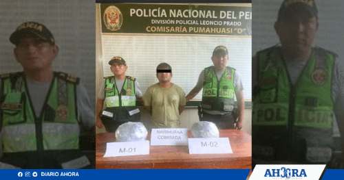 Detienen a sujeto con seis kilos de marihuana durante operativo policial en Pumahuasi