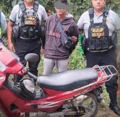 Recuperan dos motocicletas y detienen a presunto implicado en hurto vehicular en Supte