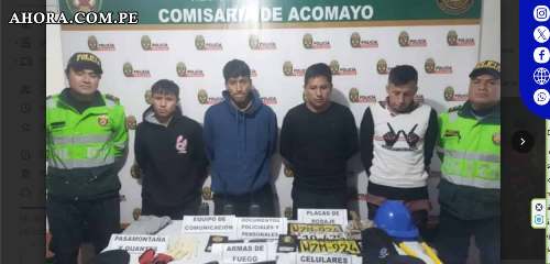 Detienen a dos ex policías y civiles por presunta participación en organización criminal