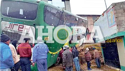 Pasajeros de un bus se llevaron el susto de sus vidas