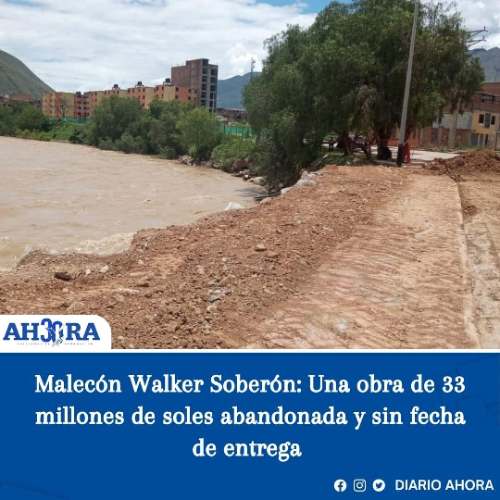 Malecón Walker Soberón: Una obra de 33 millones de soles abandonada y sin fecha de entrega