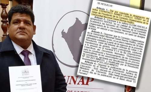 Espartaco Lavalle fue destituido de la presidencia de la Comisión Organizadora de la UNDAR