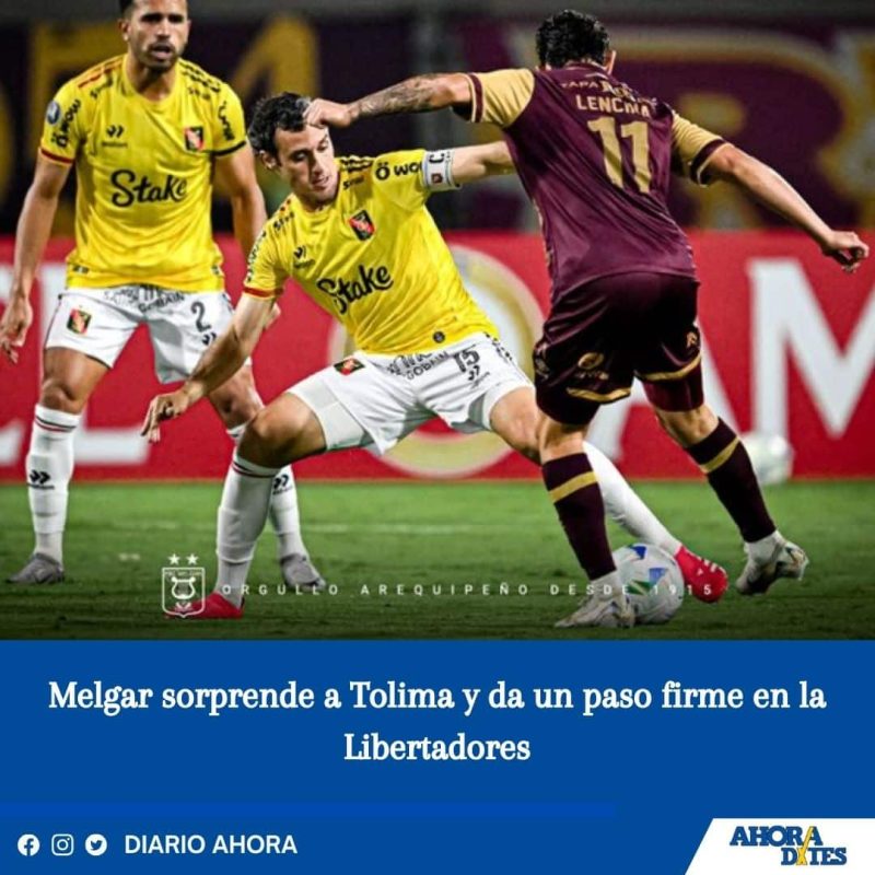Melgar sorprende a Tolima y da un paso firme en la Libertadores