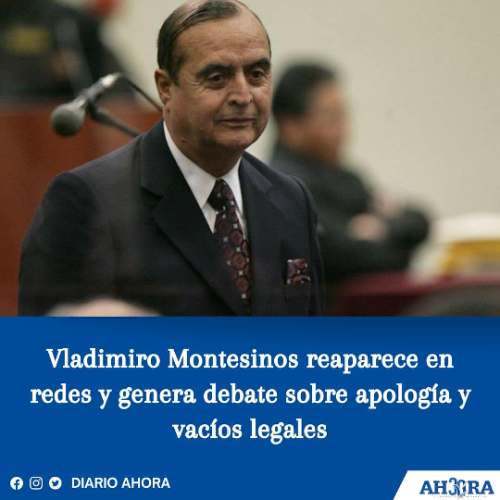 Vladimiro Montesinos reaparece en redes y genera debate sobre apología y vacíos legales
