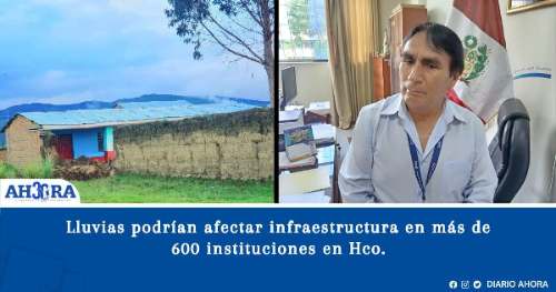 Dificultades en colegios: Lluvias podrían afectar infraestructura en más de 600 instituciones en Hco.