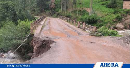Urgente: Puente de León Pampa, en peligro de colapsar