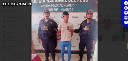 Capturan a sujeto con una menor de edad en un hostal en Huánuco 