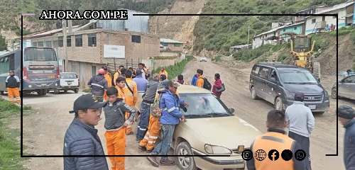 Trabajadores de vía Oyón-Ambo tramo II protestan por falta de pago