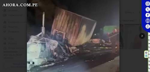 Tragedia en San Mateo: Choque múltiple y fatal incendio en la Carretera Central
