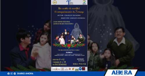 Teatro Derecho presenta conmovedora versión de El Arrepentimiento de Scrooge