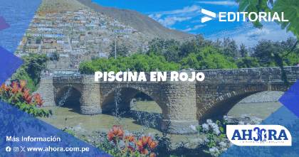Piscina en rojo