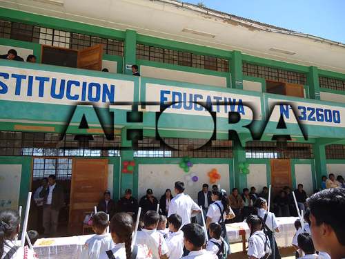 Paralizan obra en la I. E. 32600 Yanuna en Panao