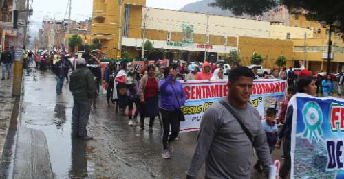 AA.HH. y Construcción Civil marcharon exigiendo la renuncia de la presidenta Dina Boluarte