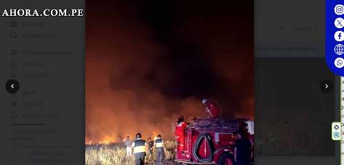 Incendio arrasa pastizales en aeropuerto de Tingo María y amenaza instalaciones
