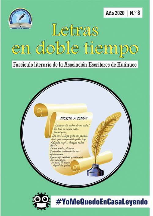 Asociación Escritores de Huánuco pone a disposición del público el fascículo literario “Letras En Doble Tiempo”
