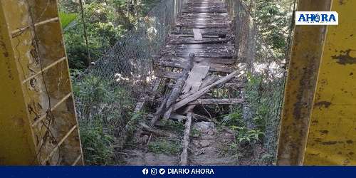 Puente en Santa Rita Sur al borde del colapso: una comunidad en riesgo