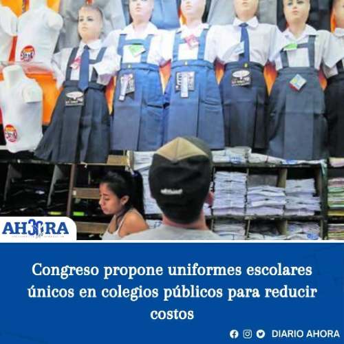 Congreso propone uniformes escolares únicos en colegios públicos para reducir costos
