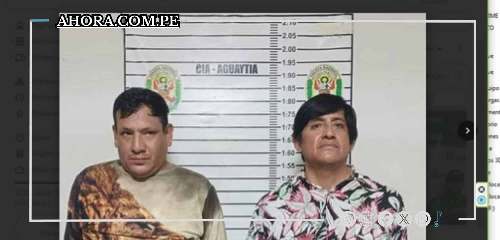 Capturan a dos presuntos extorsionadores en Aguaytía, incautan arma de alto impacto