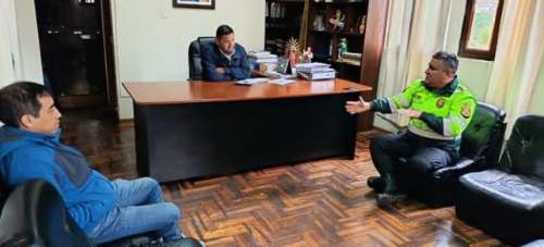 Nuevo comisario coordina acciones de seguridad ciudadana en Huariaca