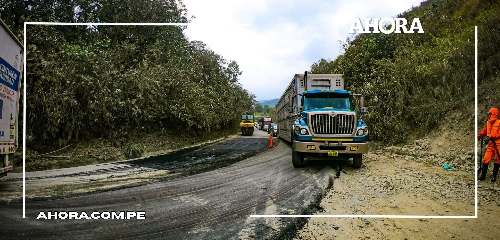 Carretera Huánuco Tingo María: Intervención de puntos críticos avanza al 60 %