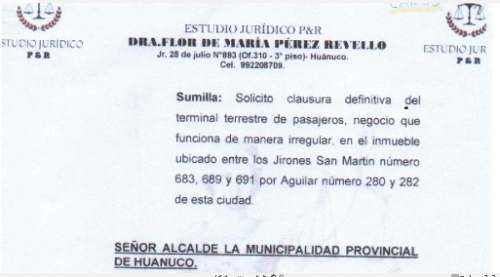 Piden cierre definitivo del terminal Hermanos Pablo por ilegalidad