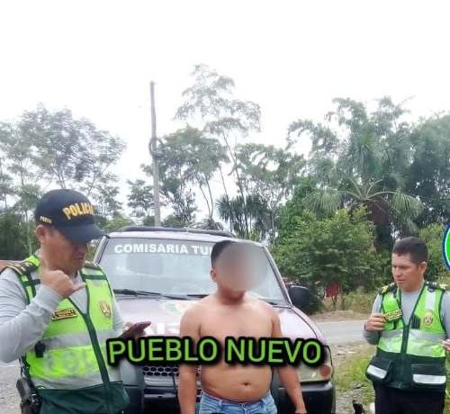 Capturan a sujeto con carga de cacao robada en distrito de Pueblo Nuevo