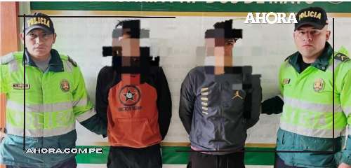 Detienen a dos jóvenes por agresión en el distrito de Pachas