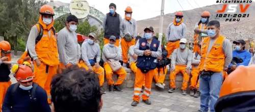 Obreros del anillo vial Jactay reclaman por falta de pagos