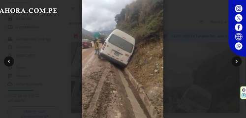 Combi de Turismo San Juan se despista con pasajeros a bordo en Carretera Central