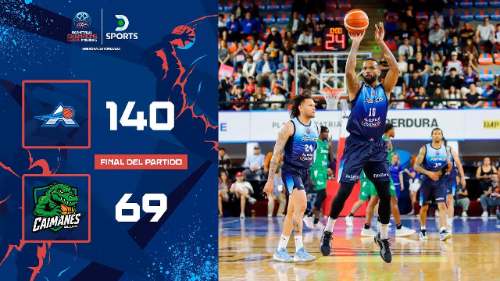 Astros imparable: goleó 140-69 a Caimanes