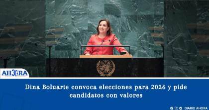 Dina Boluarte convoca elecciones para 2026 y pide candidatos con valores