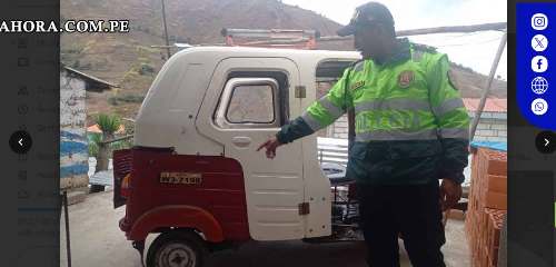 Recuperan trimóvil robado en Huánuco tras operativo policial