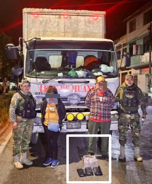 Capturan a pareja con más de tres kilos de cocaína oculta en camión en Las Palmas