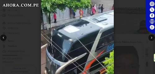 Bus choca con trimóvil dejando un herido