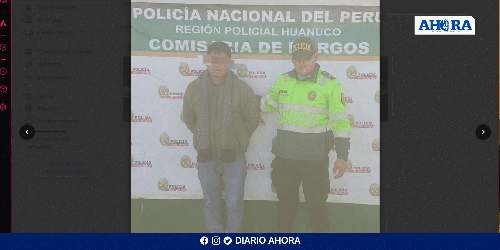 Detienen a un hombre por herir con arma de fuego a otro en Yacus