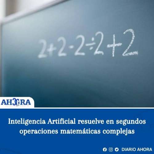 Inteligencia Artificial resuelve en segundos operaciones matemáticas complejas