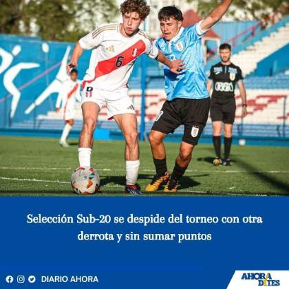 Selección Sub-20 se despide del torneo con otra derrota y sin sumar puntos