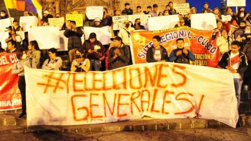 Gobierno Regional de Cusco pide adelantar las elecciones