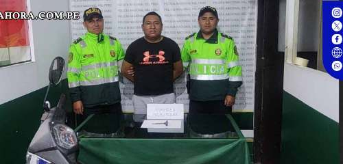 Capturan a miembro de la banda "Los Charas" en Amarilis por hurto de motocicleta
