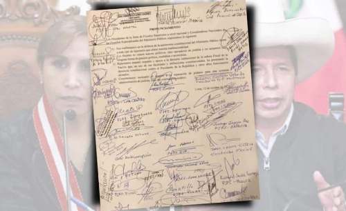 Junta de Fiscales Superiores respaldan denuncia constitucional contra Castillo