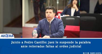 Juicio a Pedro Castillo: juez le suspende la palabra ante reiteradas faltas al orden judicial