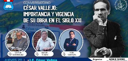 Con conversatorio de César Vallejo, celebraremos el “Mes de las Letras Peruanas”